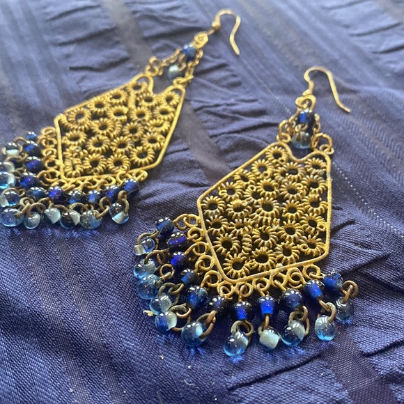 💙Vintage gold dangle earrings💙 - Picture 6 of 17